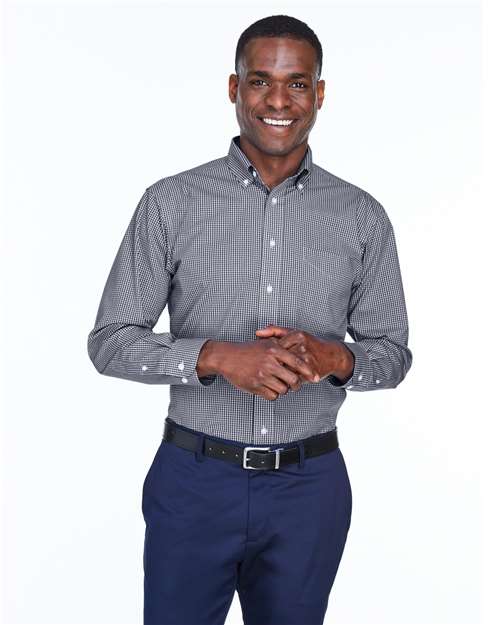 Men's Crown Collection® Gingham Check Woven Dress Shirt
