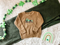 St. Patrick's Day - Embroidered Toddler Sweatshirt - Pushin My Luck Tractor