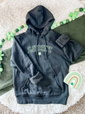 St. Patrick's Day Sweatshirt - Embroidered Lucky with Clover