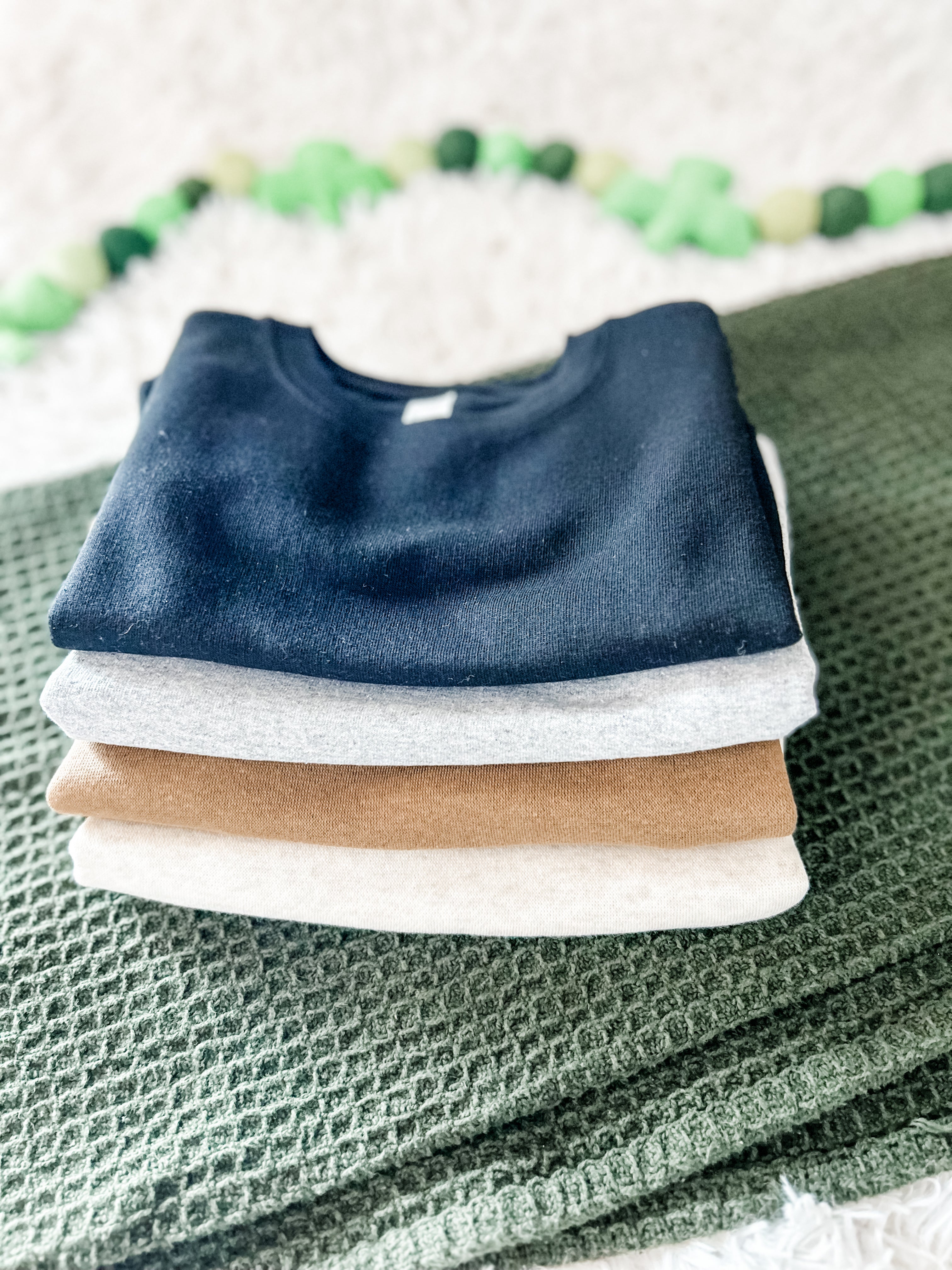 St. Patrick's Day - Embroidered Toddler sweatshirt - Boho Rainbow w/ Clover
