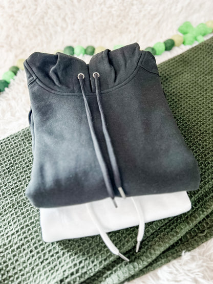 St. Patrick's Day Sweatshirt - Embroidered Lucky with Clover