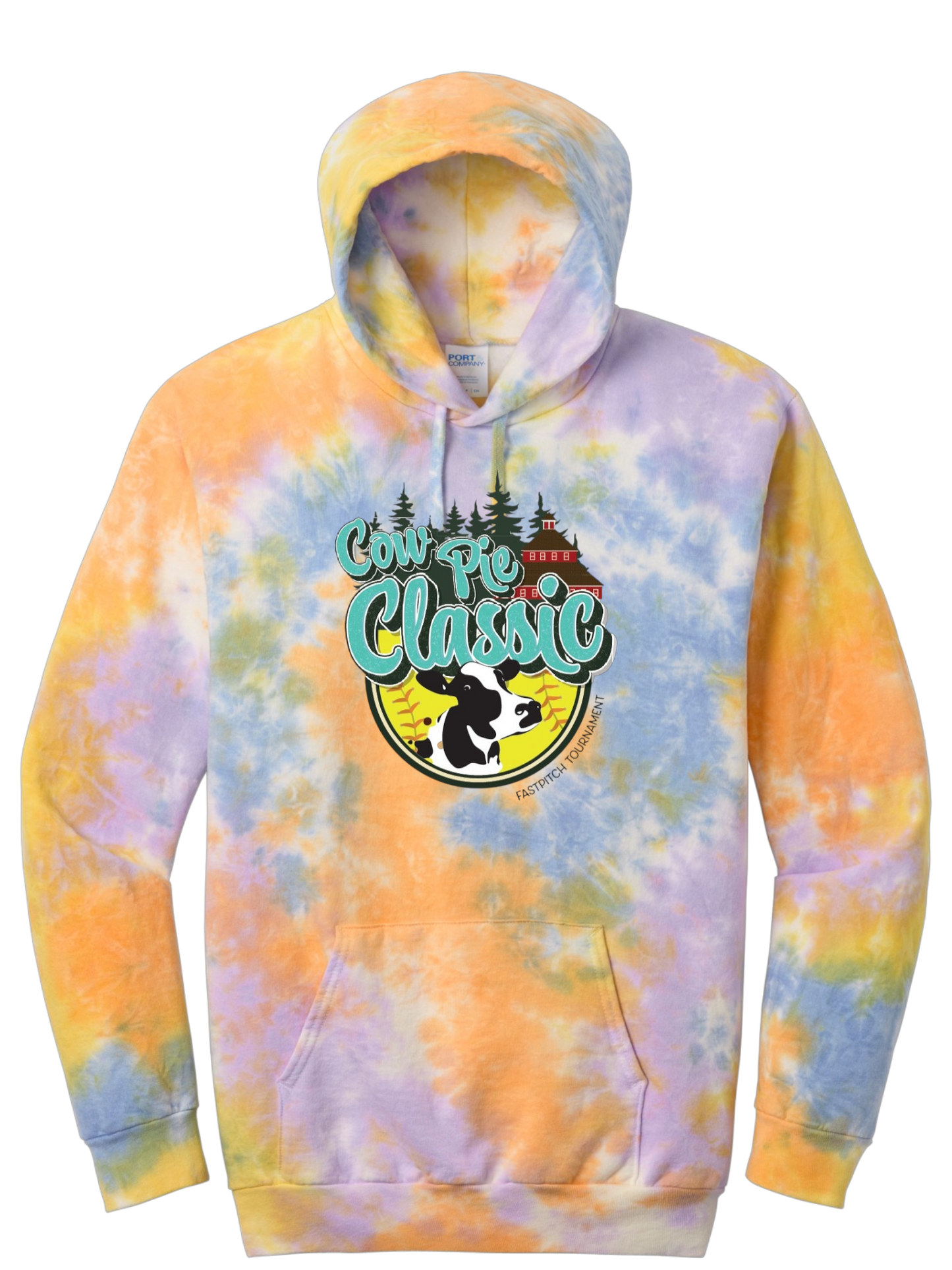 TIE DYE Cow Pie Classic Hoodies