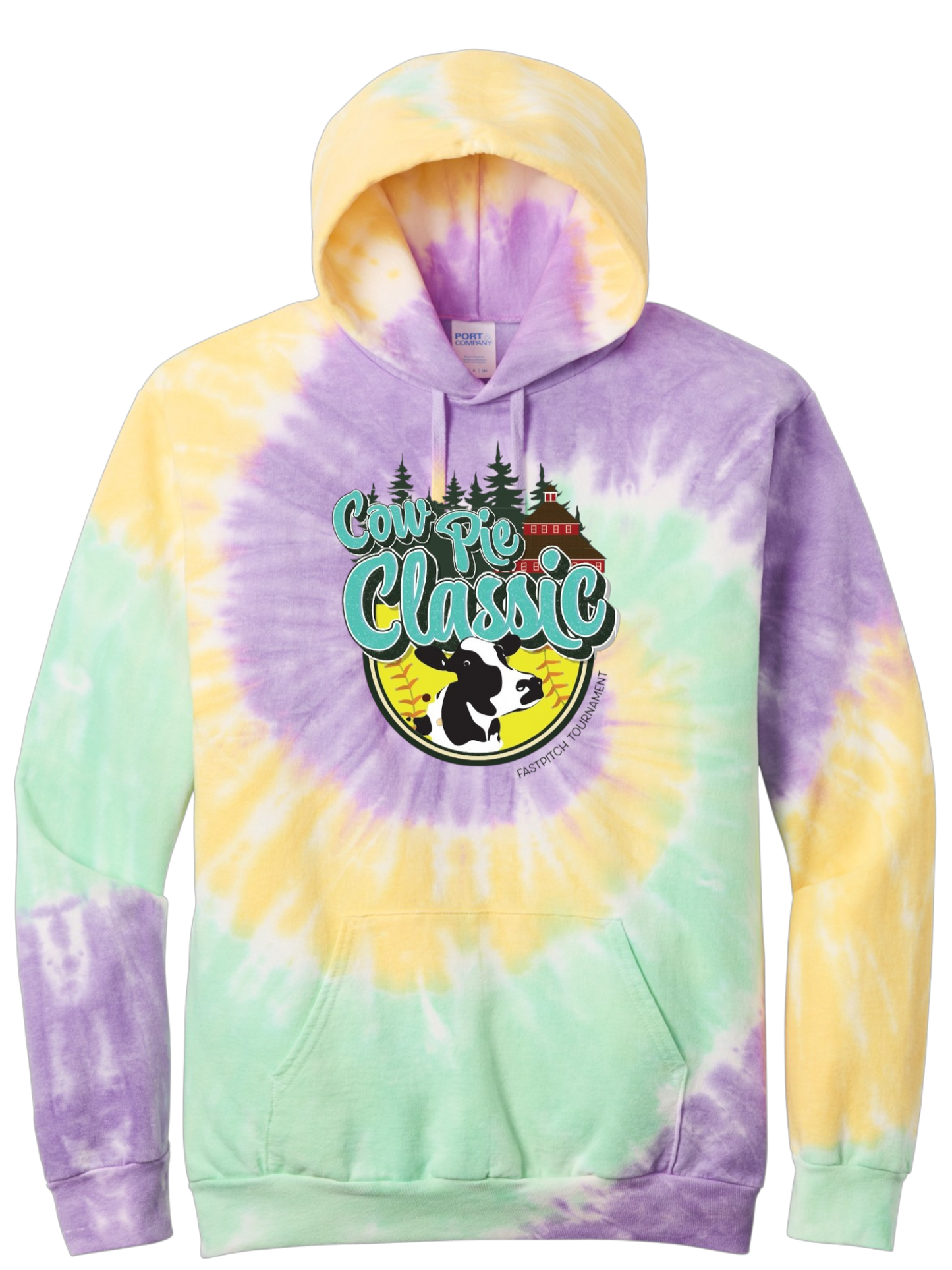 TIE DYE Cow Pie Classic Hoodies