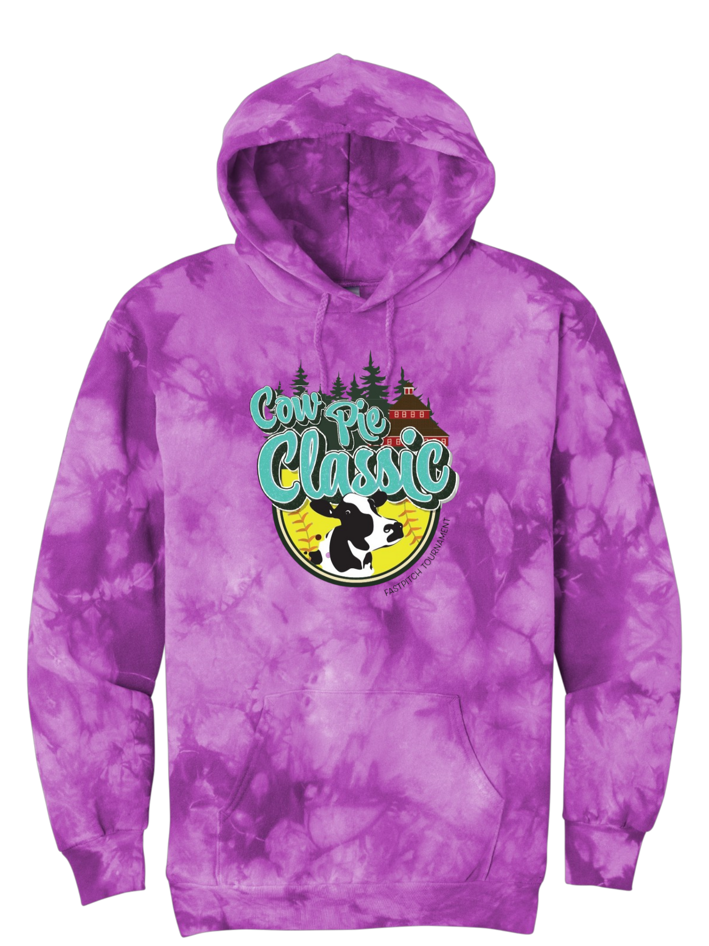 TIE DYE Cow Pie Classic Hoodies