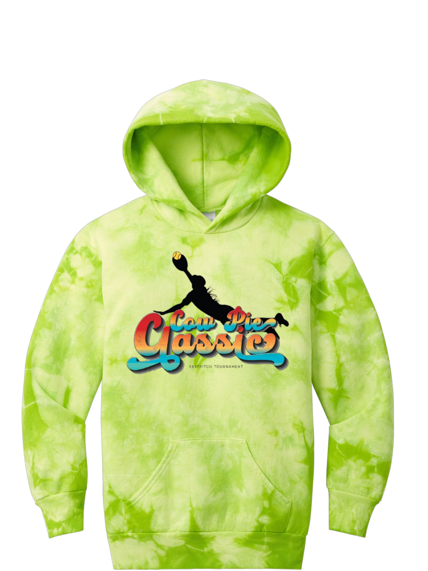 TIE DYE Cow Pie Classic Hoodies
