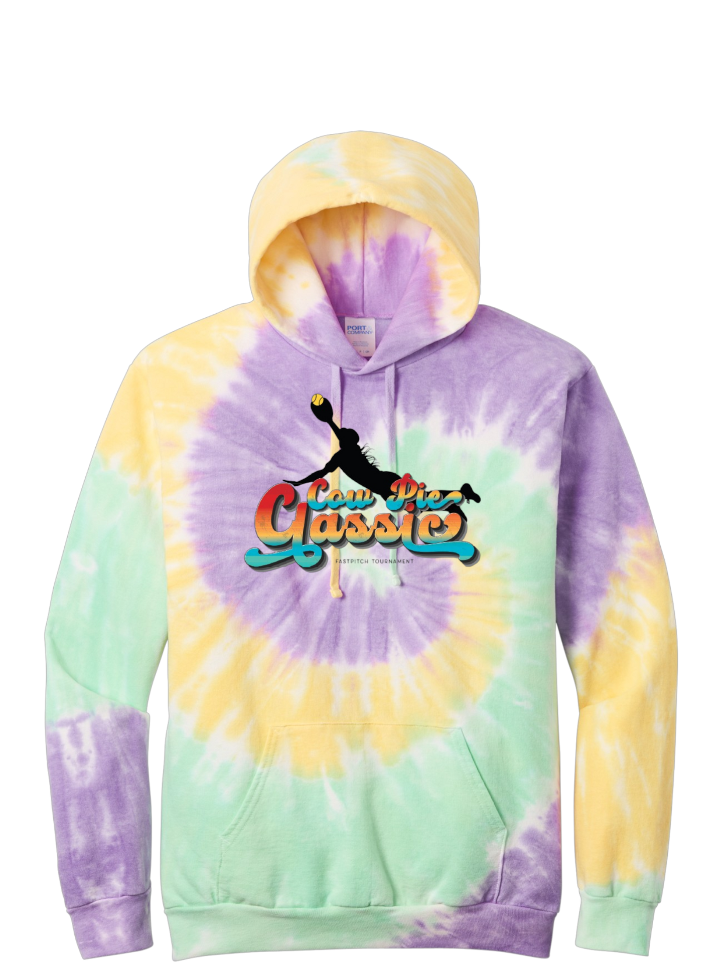 TIE DYE Cow Pie Classic Hoodies