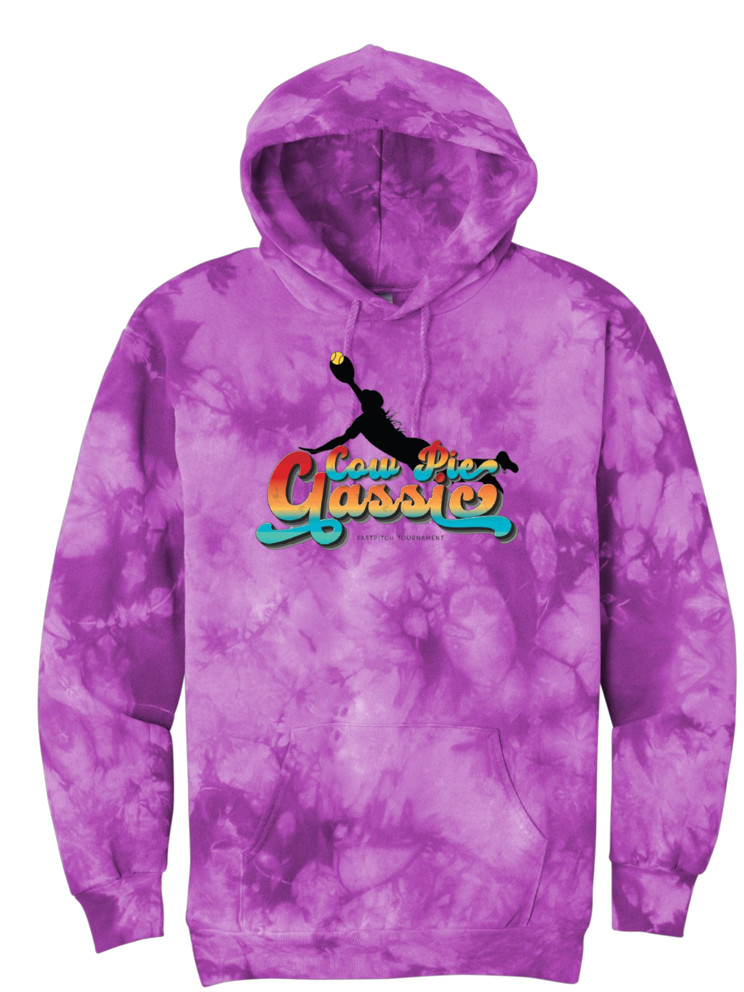 TIE DYE Cow Pie Classic Hoodies